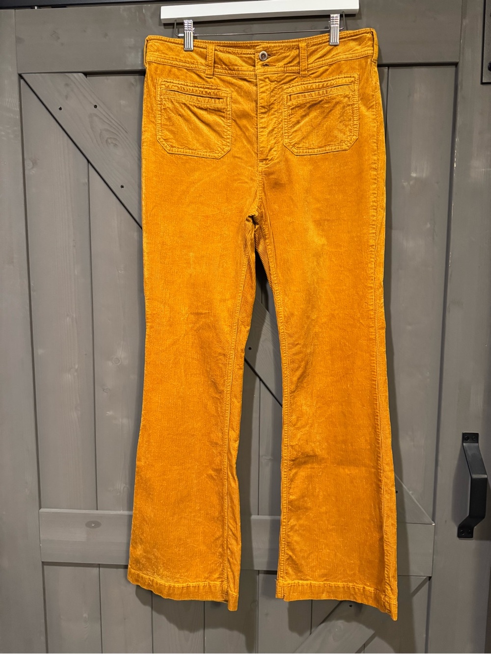 Anthropologie Pilcro/Letterpress mustard corduroys